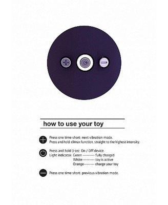 Stymulator- Shiatsu Bendable Massager Wand - Purple