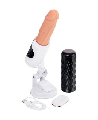 Sex machine Sekster, MotorLovers, ABS, black, 29 cm