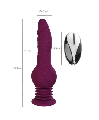 Mini sex machine Striker, MotorLovers with remote control, silicone, ABS, 23.5cm