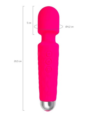 Flovetta Peony Vibrating massager, silicone, pink, 20.5 cm