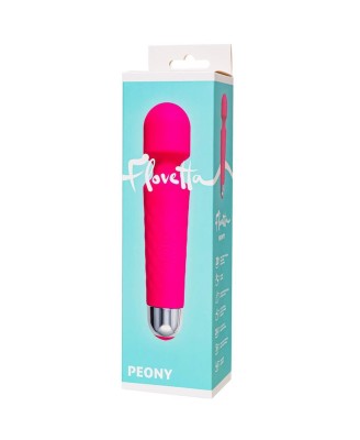 Flovetta Peony Vibrating massager, silicone, pink, 20.5 cm