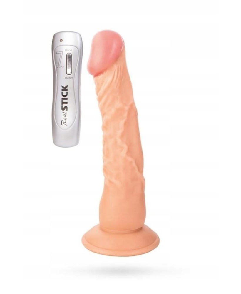 RealStick TOYFA Nude realistic Vibrator, 7 vibration modes, 22.5 cm