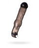 xToyFa XLover, Penis Sleeve, for increase in size with vibration, TPE, transparent black, 19.4 cm