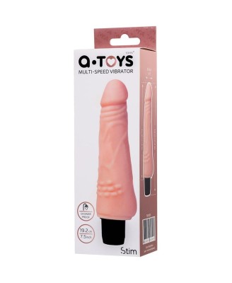 A-TOYS, Realistic Multi-Speed vibrator,, TPE, vibration modes, 15,5 cm