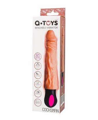 A-TOYS Realistic Vibrator with heating, TPE, 12 Modes, bendable, recharble