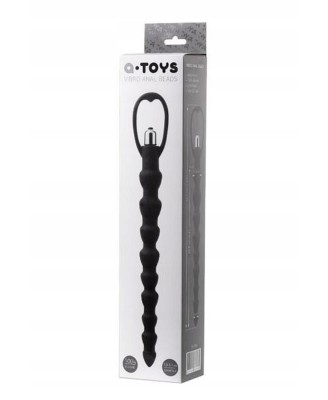 A-TOYS, Anal Vibration Chain, Silicone, Black, 32,7 cm