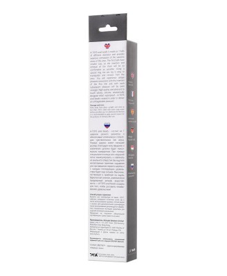 Anal beads Toyfa A-toys Coron, with balls, silicone, black, 35,9 cm