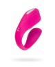 A-TOYS Vibrator for couples Cobrum, silicone, pink, 9.6 cm