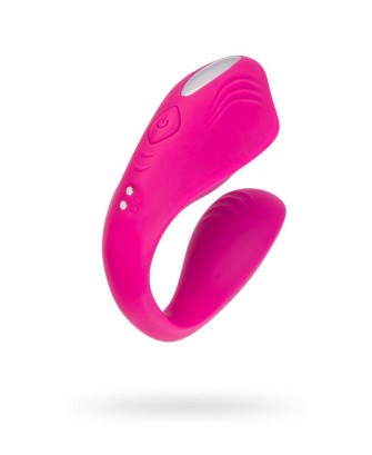 A-TOYS Vibrator for couples Cobrum, silicone, pink, 9.6 cm