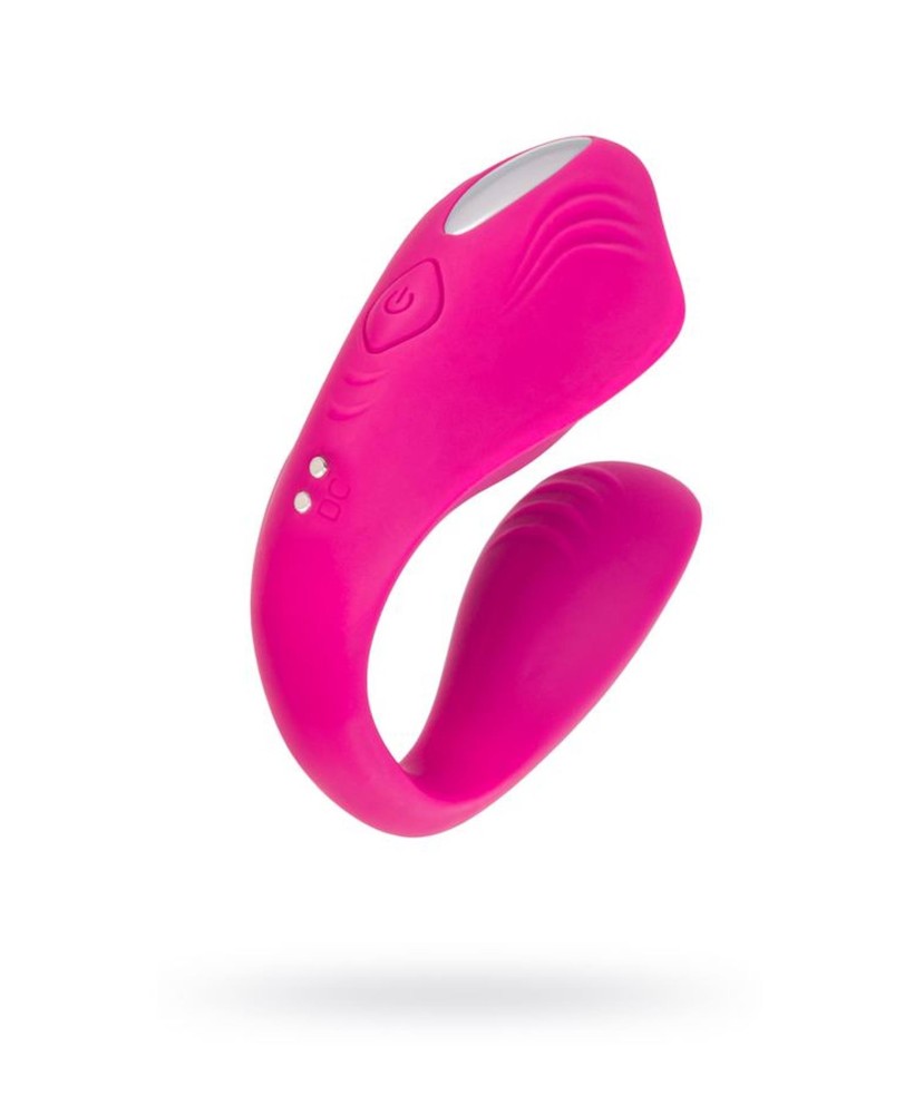 A-TOYS Vibrator for couples Cobrum, silicone, pink, 9.6 cm
