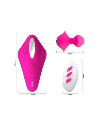 A-TOYS Vibrator for couples Cobrum, silicone, pink, 9.6 cm
