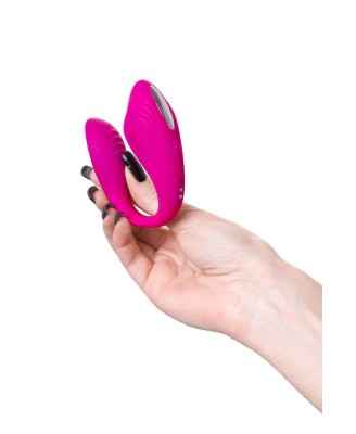 A-TOYS Vibrator for couples Cobrum, silicone, pink, 9.6 cm