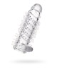 Sleeve TOYFA A-Toys Fril, with vibro bullet, TPR, transparent, 13,4 cm