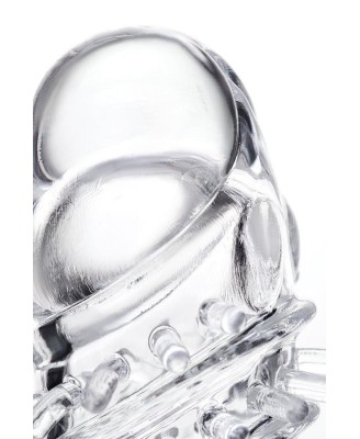 Sleeve TOYFA A-Toys Fril, with vibro bullet, TPR, transparent, 13,4 cm