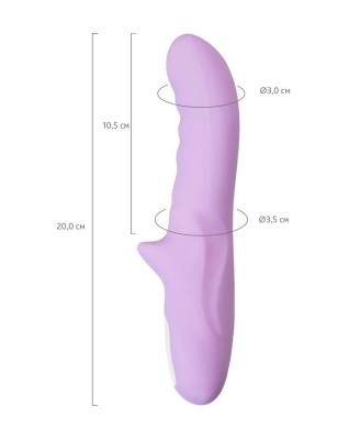 JOS JRotator vibrator MERRY-GOR, silicone, purple, 20.7 cm