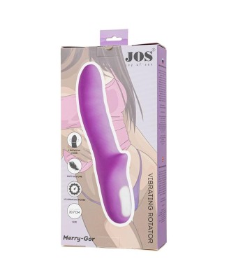 JOS JRotator vibrator MERRY-GOR, silicone, purple, 20.7 cm