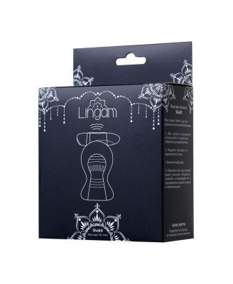 Lingam Shakti, Vibrating Masturbator, TPE, Transparent, 9 cm
