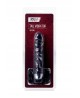 xBlack Red, Vibrator, 6 vibration modes, silicone, black, 16 cm, O 3.5 cm