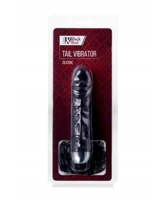 xBlack Red, Vibrator, 6 vibration modes, silicone, black, 16 cm, O 3.5 cm