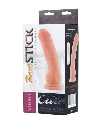 RealStick Elite, Vibrator on a suction cup, body, 7 vibration modes, 17 cm