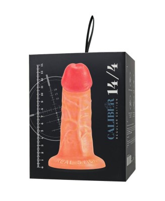 Realistic dildo Caliber 14/4 , PVC, flesh, length 14cm, diameter 4cm