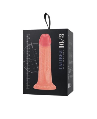 Realistic dildo Caliber 16/3 , PVC, flesh, length 16cm, diameter 3cm