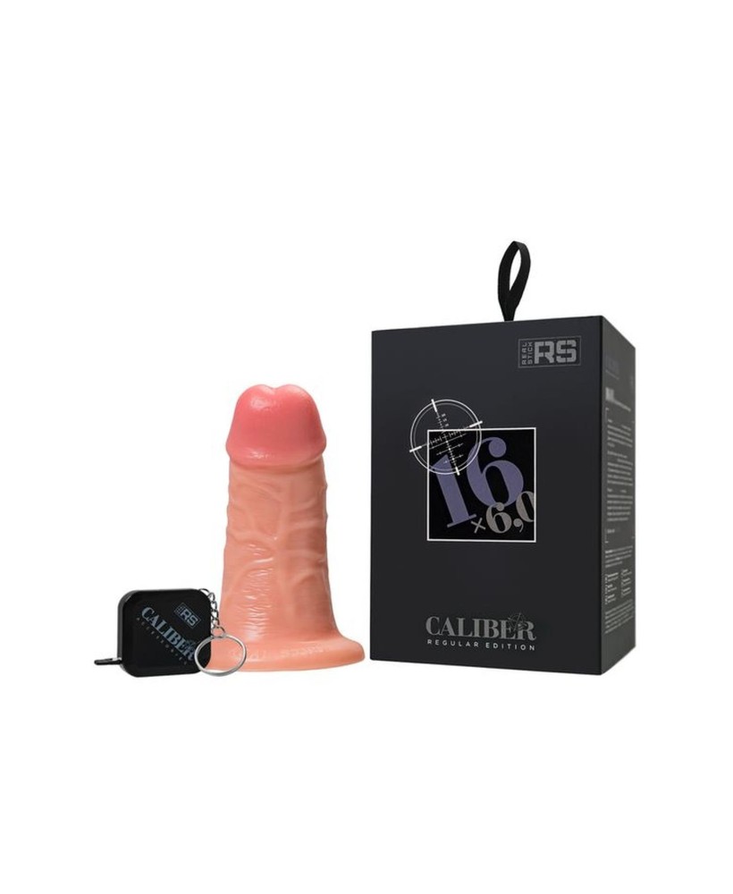 Realistic dildo Caliber 16/6 , PVC, flesh, length 16cm, diameter 6cm