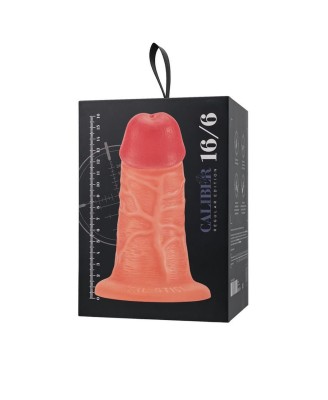 Realistic dildo Caliber 16/6 , PVC, flesh, length 16cm, diameter 6cm