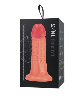 Realistic dildo Caliber 18/5 , PVC, flesh, length 18cm, diameter 5cm