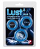 Lust 3 Cock Rings blue