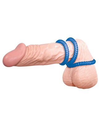 Lust 3 Cock Rings blue
