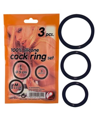 Silicone Cock Ring set 3 pcs