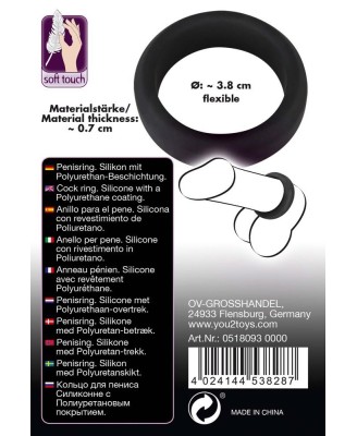 Black Velvets Cock Ring 3.8 cm