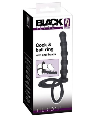 Black Velvets Cock ball ring
