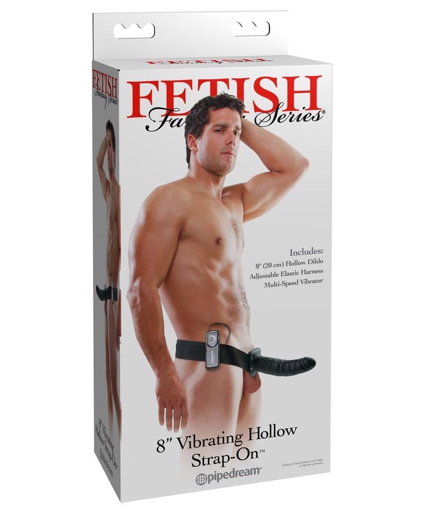 FFS 8" Hollow Strap-On Dark