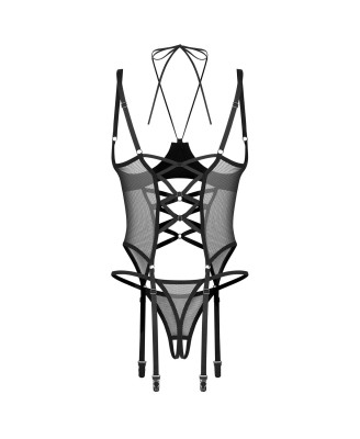Dominna gorset i stringi otwarte L/XL