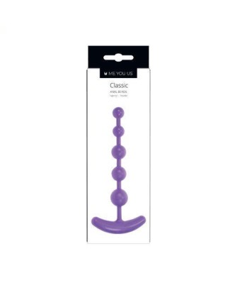 Plug/kulki- Me You Us Classic Anal Beads Purple