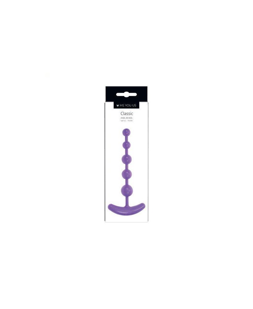 Plug/kulki- Me You Us Classic Anal Beads Purple