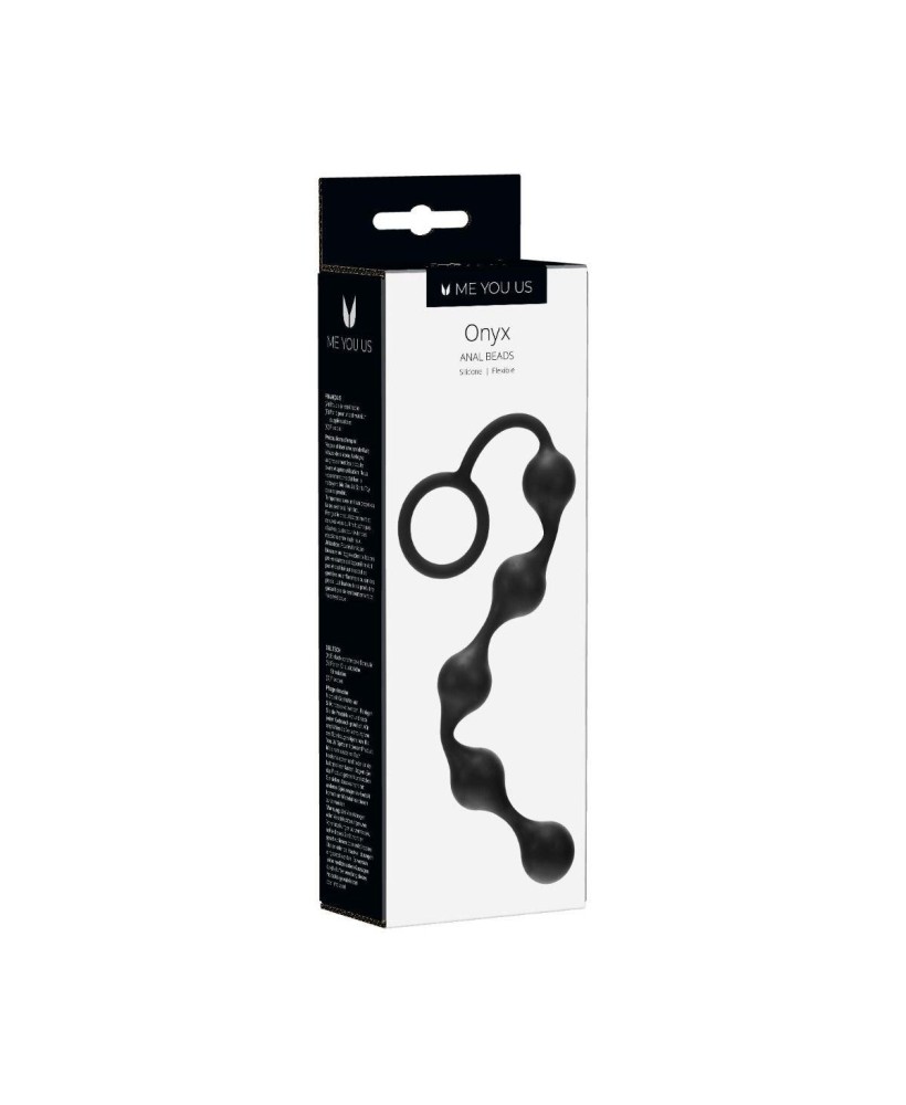 Plug/kulki-Onyx Silicone Anal Beads