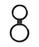 Pierścień- Me You Us Dual Ring Cock Ring Black