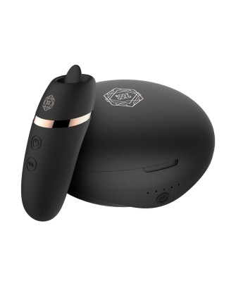 Rosy Gold – Licking Stimulator with Luxury Charging Case – Black