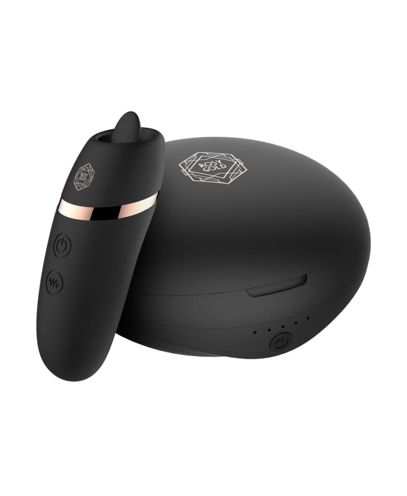 Rosy Gold – Licking Stimulator with Luxury Charging Case – Black