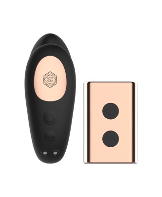 Rosy Gold – C-Shape Vibrator with Luxury Charging Case – Black