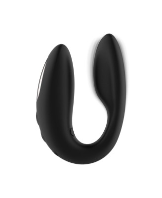 Rosy Gold – C-Shape Vibrator with Luxury Charging Case – Black