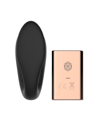 Rosy Gold – C-Shape Vibrator with Luxury Charging Case – Black