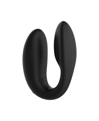 Rosy Gold – C-Shape Vibrator with Luxury Charging Case – Black