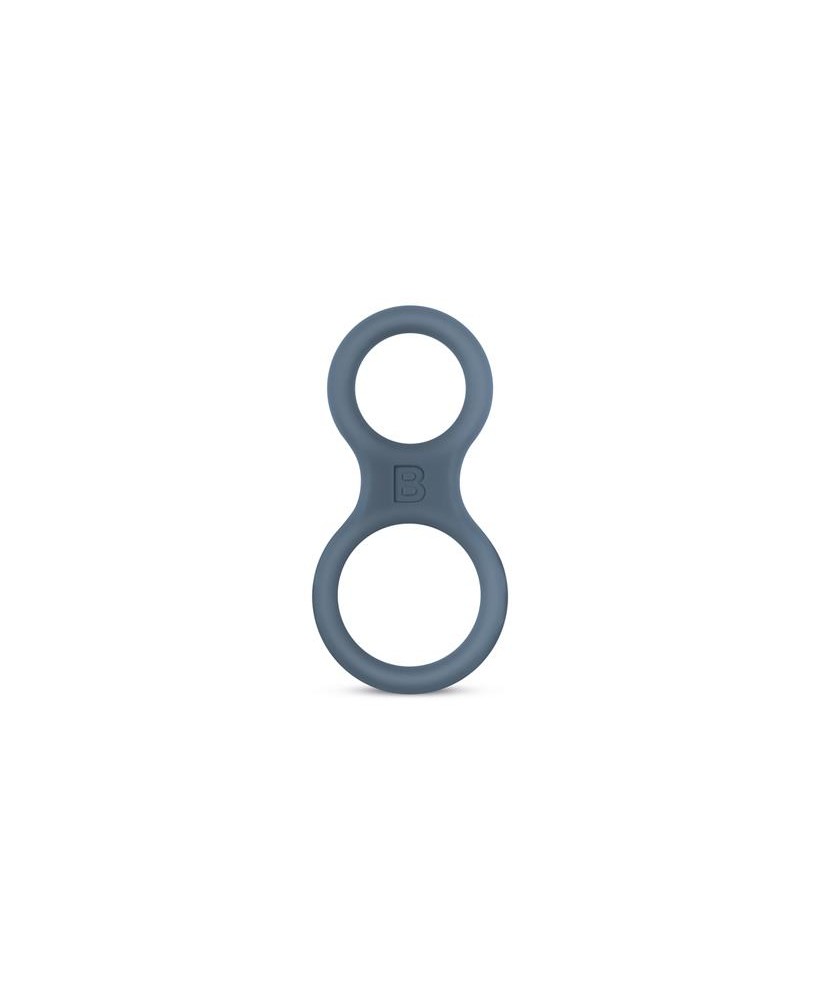 Boners Silicone Cock Ring And Ball Stretcher - Grey