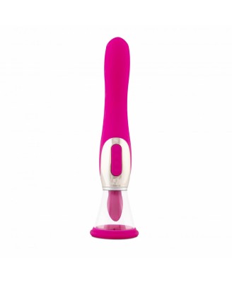 Pleasure Pump With G-Spot Vibrator - Pink