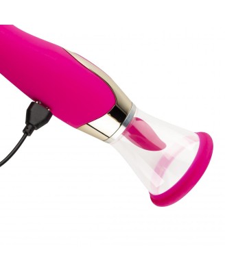 Pleasure Pump With G-Spot Vibrator - Pink