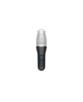 Rotating vibration and thrusting masturbator